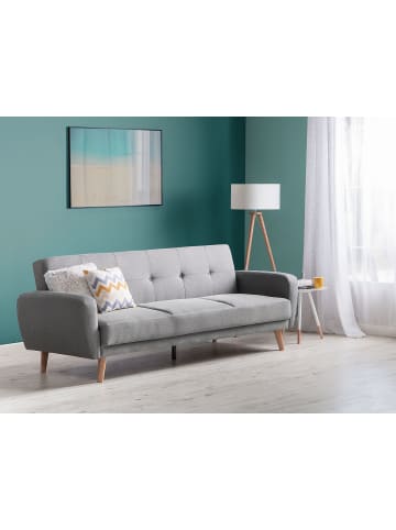 Beliani 3-Sitzer Sofa FLORLI in Grau - (W) 214 x (H) 82 x (L) 85 cm