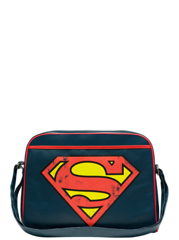 Logoshirt Schultertasche Superman - Logo in dunkelblau