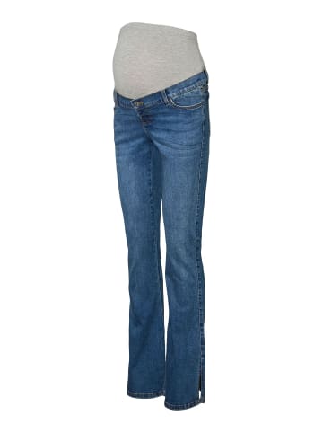mama licious Umstandsjeans mit Schlag in Dark Medium Blue Denim 1