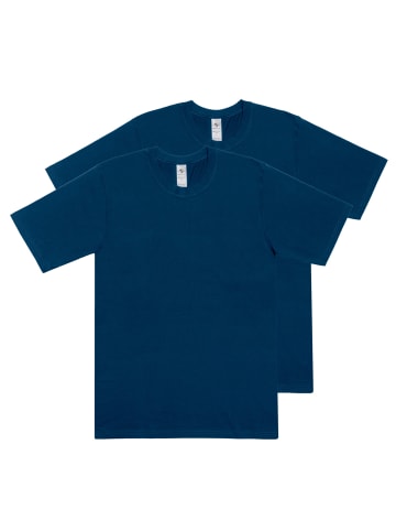 Haasis Bodywear 2er-Set: T-Shirt in navy