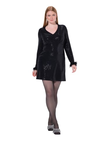Ulla Popken Midikleid in schwarz