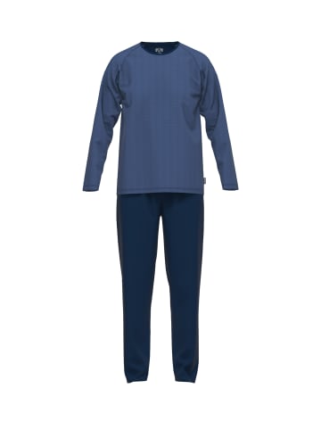 CECEBA Pyjama Traveller in blau-dunkel-Ringel