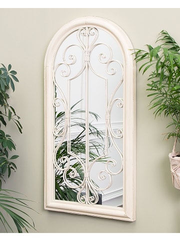 Beliani Wandspiegel CAMPEL in Weiß - (W) 49 x (H) 97 x (L) 5 cm