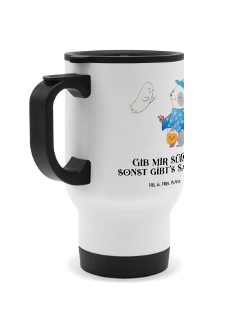 Mr. & Mrs. Panda Kaffee-Thermobecher Panda Zauberer mit Spruch in Weiß