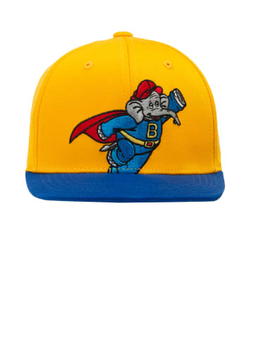 Logoshirt Snapback Cap Benjamin Blümchen - Superheld in gelb-blau