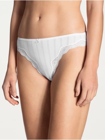 Calida Slip mit Spitzenrändern in Weiss