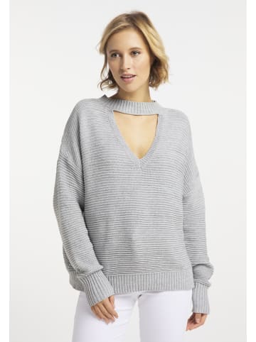 usha BLUE LABEL Strickpullover in Grau Melange