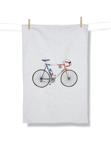 GreenBomb Tea Towel Bike Jacques in Weiß