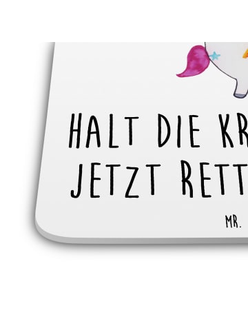 Mr. & Mrs. Panda Bierfilz Einhorn Gemüse mit Spruch in Weiß