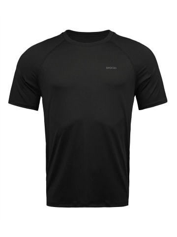 SNOCKS Trainingsshirt Raglan Herren Schwarz 1 Stück
