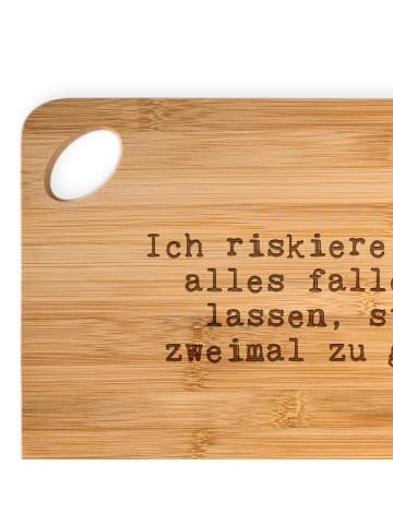 Mr. & Mrs. Panda vesperbrettchen Ich riskiere lieber alles... mi... in Braun