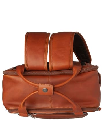 The Chesterfield Brand Calden - Rucksack 15" 40 cm (schwarz) in cognac