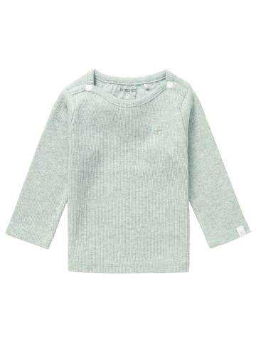 Noppies Langarmshirt Natal in Grey Mint Melange