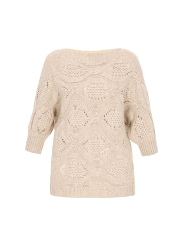 Usha Women Sweater in cream melange