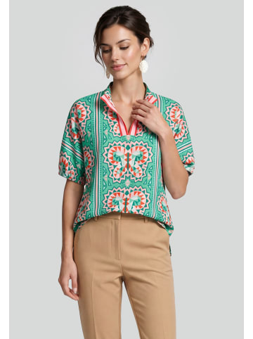 Usha Women Blouse in Multicolor Green
