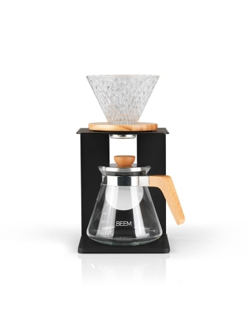 BEEM Kaffeebereiter Set Pour Over - 4-tlg. - 600 ml - schwarz/Edelstahl