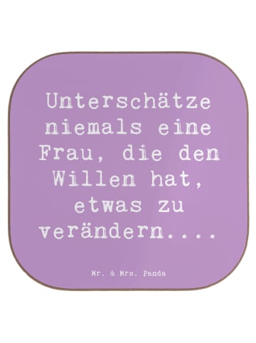 Mr. & Mrs. Panda Tassenuntersetzer Spruch Hoffnung Veränderung m... in Lavendeltraum