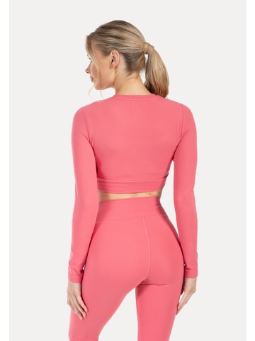 SMILODOX Crop Longsleeve Thalina in Pink