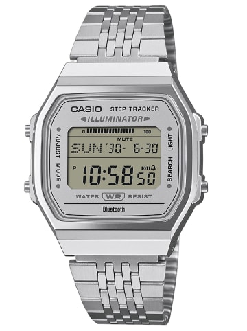 Vintage Iconic Digitaluhr Bluetooth Silberfarben