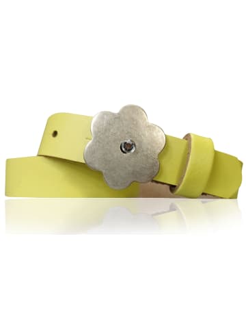 FRONHOFER Ledergürtel in Lemon