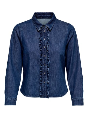 ONLY Jeanshemd in Dark Blue Denim