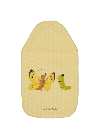 Mr. & Mrs. Panda Wärmflasche Raupe Schmetterling ohne Spruch in Gelb Pastell