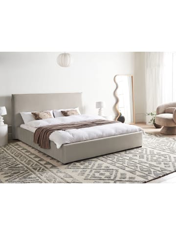 Beliani Wasserbett LAVAUR in Beige - (W) 183 x (H) 100 x (L) 220 cm