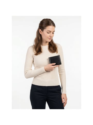 oxmox Leather Geldbörse RFID Schutz Leder 12 cm in schwarz-turtle 2.0