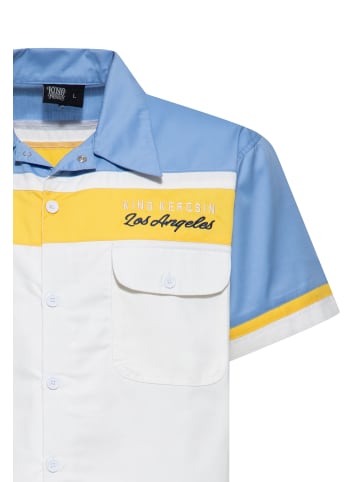 King Kerosin King Kerosin Workwear Hemd Redondo Beach Speed Kings in hellblau
