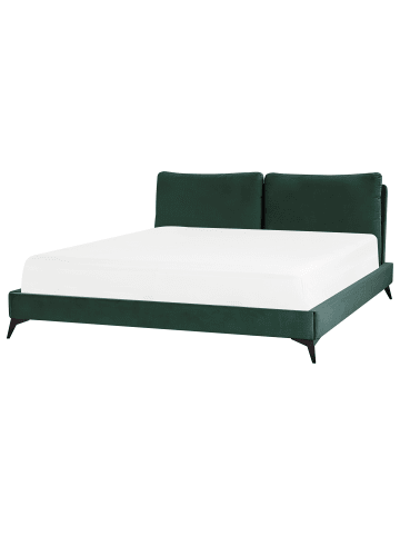 Beliani Doppelbett MELLE in Grün/Schwarz - (W) 196 x (H) 95 x (L) 233 cm