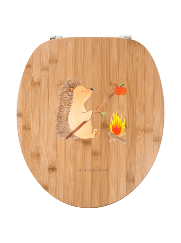 Mr. & Mrs. Panda Toilettendeckel Igel Grillen ohne Spruch in Braun