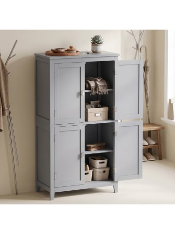 VASAGLE Badkommode Helan in Grau - (B)60 x (H)110 x (T)30 cm