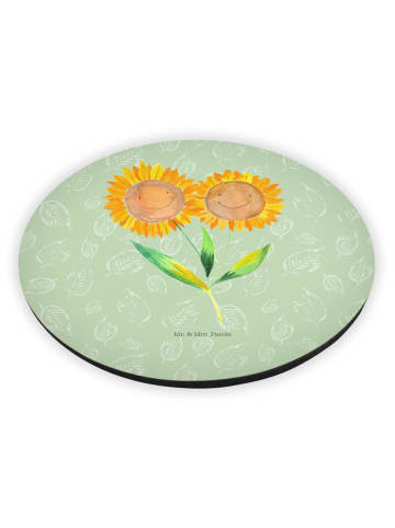 Mr. & Mrs. Panda Kühlschrankmagnet Blume Sonnenblume ohne Spruch in Blattgrün