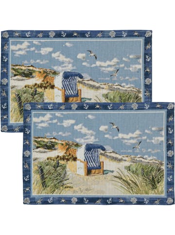 Sander Gobelin Tischset 2er-Pack Beach Chair in Beach Chair