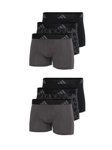 adidas Trunk Active Flex Cotton in dunkelgrau, black leo, schwarz