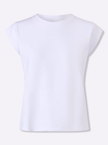 Heine Rundhalsshirt in weiß