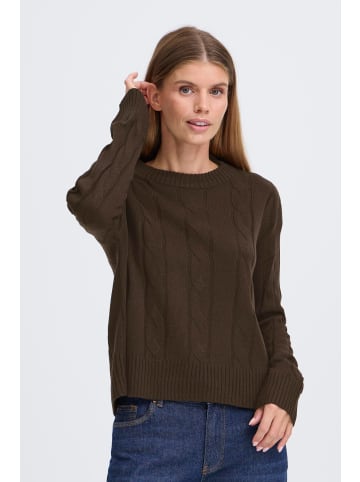 Oxmo Strickpullover OXFKIMNI in Braun