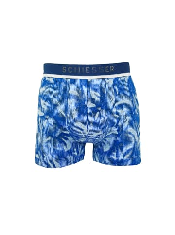 Schiesser Schiesser Boxershorts 3 Pack Unterhosen Shorts in blau