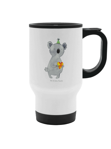 Mr. & Mrs. Panda Thermobecher Koala Geschenk ohne Spruch in Weiß