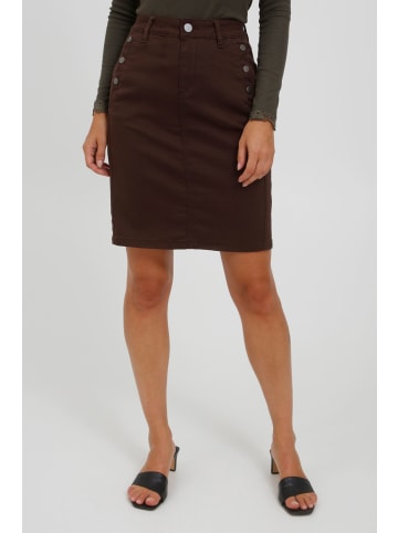 Fransa Minirock FRLOMAX 3 Skirt - 20607800  Modischer Rock mit ZierKnöpfen in dunkelbraun