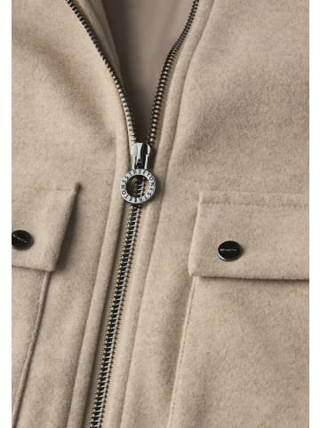 Street One Jacke mit abnehmbarem Kragen in Beige