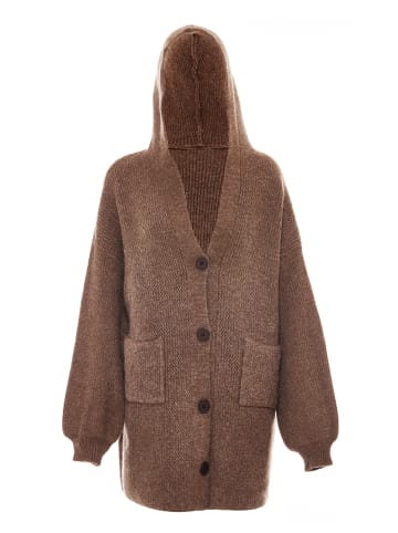 Tanuna Damen Strickjacke in Braun