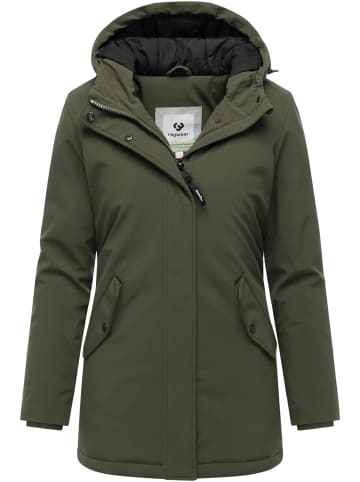 ragwear Softshellmantel Navanuti in Dark Olive