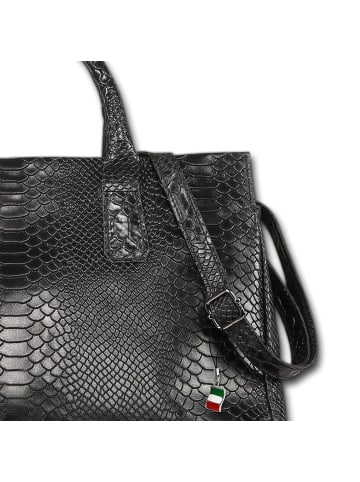 Florence Florence Henkeltasche Leder schwarz ca. 40cm