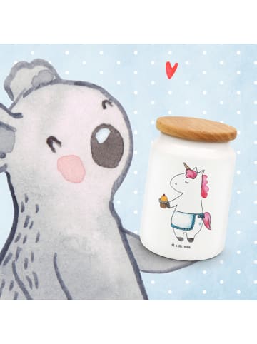 Mr. & Mrs. Panda Frischhaltedose Einhorn Muffin ohne Spruch in Weiß