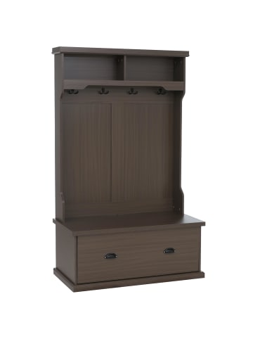 MCW Garderobe P27, Walnuss-Optik