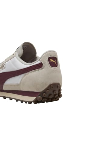 Puma Easy Rider Vintage Leder Sneakers Warmes Weiß mit rubinrotem Schimmer