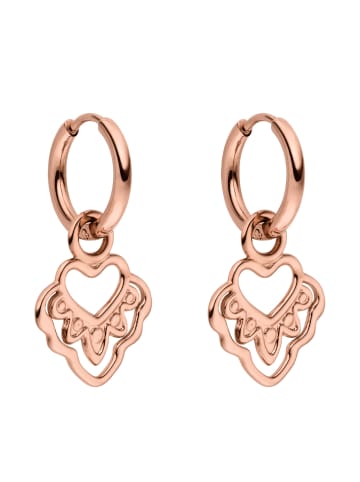 PURELEI Ohrringe Heart Rosegold