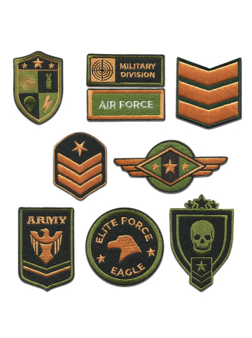 Catch the Patch Militär Set 8 Stück Applikation Bügelbild inBunt