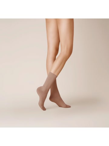 Kunert Socken Liz druckfrei in bronze